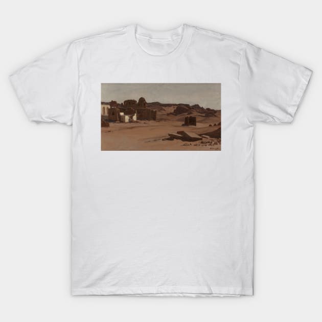 Modern Tombs, Aswan, Egypt by Elihu Vedder T-Shirt by Classic Art Stall